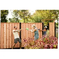 Intergard Hout beton schutting Douglas antraciet 200x190cm (per set)