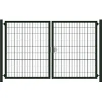 Intergard Metalen Tuinpoort dubbelstaafmatten dubbel 203cm hoog en 400cm breed