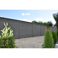 Intergard Beton schutting Modernstone enkelzijdig 200x200cm