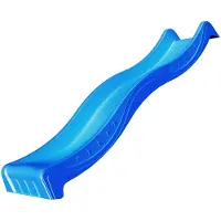Intergard Glijbaan tuin blauw 220cm voor houten speeltoestellen