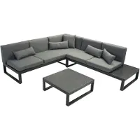 Intergard Aluminium loungeset Malaga 6 personen