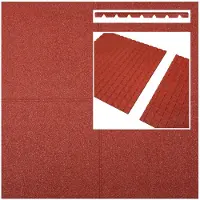 Intergard Rubberen tegels rood 1000x1000x25mm prijs per m2