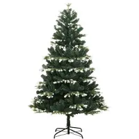 vidaXL Kunstkerstboom met scharnieren en sneeuw 120 cm