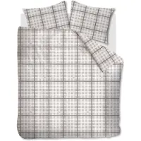 Rivièra Maison Dekbedovertrek Brody Zand Flanel-260 x 200 / 220 cm | Extra Breed