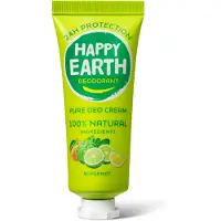 Happy Earth 100% Natuurlijke Deodorant Crème Bergamot 40 ml