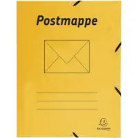 Exacompta 55549B, Opbergmap met flap, A4, Karton, Geel, 200 vel, 425 g/m²