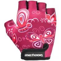 Meteor Kids S Butterflies - Fietshandschoenen - Roze, Kindermaten