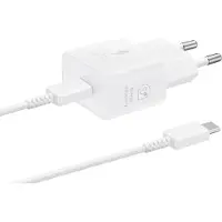 Samsung EP-T2510EWE + EP-DN980BWE, 25W USB-C oplader, zilver. Kleur: zilver. Eén maat