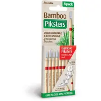 Piksters Bamboo Piksters Ragers Size 4 Reg/large Rood - 8 Stuks