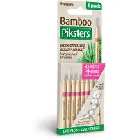 Piksters Bamboo Interdental Brushes XX-Fine - Roze - 8 stuks