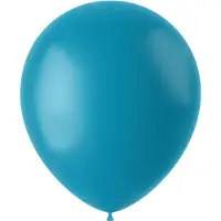 Folat Ballonnen Calm Turquoise Mat 33cm - 50 stuks (mat calm turqoise)