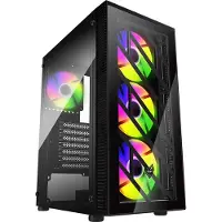 Fortron POC0000156 FSP Geh Midi CMT192 ATX/M-ATX/M-ITX/RGB, zonder ventilator, zwarte retail-uitvoering