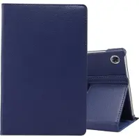 Rico Vitello Hoesje geschikt voor Apple iPad 10.2 2019/2020 inch 360° Draaibare Wallet case /flipcase stand/ hardcover achterzijde/ kleur Donkerblauw