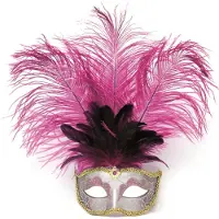 Coppens Venetiaans met veer roze
