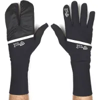 SpatzWear Spatz Glovz Race Handschoenen met uitklapbaar windblokkerend omhulsel Zwart || Maat: S