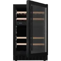 Wine Klima D39-OB72 - Wijnklimaatkast - Onderbouw - Greep - 50 cm breed - 2 zones - 39 flessen