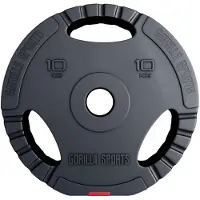 Gorilla Sports Olympische Halterschijf 10 kg Gripper Kunststof 50/51 MM