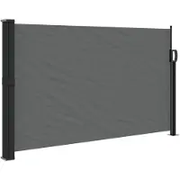 vidaXL Uitschuifbaar zijluifel antraciet 120x500 cm