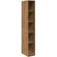 vidaXL Kledingkast 30x50x200 cm bewerkt hout artisanaal eikenkleur