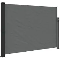 vidaXL Uitschuifbaar zijluifel antraciet 140x500 cm