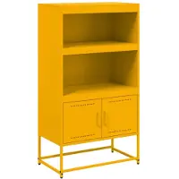 vidaXL Hoge kast, wit, 68,5 x 38,5 x 107 cm, staal