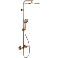 Blaufoss Round 300 thermostatische regendoucheset Brushed Rosegold