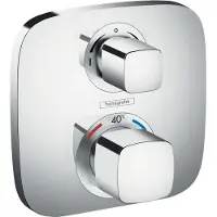 Hansgrohe Ecostat E - Afdekset voor thermostaat met met stop- en omstelkraan, chroom 15708000