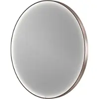 Balmani Secret rond badkamerspiegel Brushed RoseGold Ø 90 cm met spiegelverlichting en anti-damp