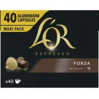 L'OR 5x Espresso Koffiecups Forza 40 Stuks