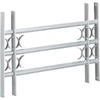 Relaxdays Raambeveiliging 450 x 700-1050 mm verstelbaar tralies voor venster raamtralies preventie