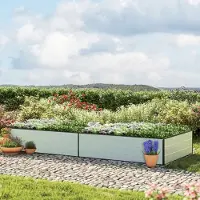 GFP 297 x 119 x 39 cm Moestuinbak, Aluminium (geanodiseerd)