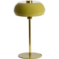 Light & Living Tafellamp Surin Ø 26cm - glans olijf groen met goud