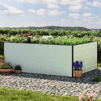 GFP 195 x 150 x 77 cm Moestuinbak, Aluminium (geanodiseerd)