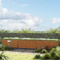GFP 535 x 119 x 77 cm Moestuinbak, Laklaag met houtoptiek