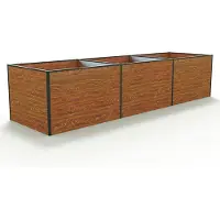 GFP 351 x 99 x 77 cm Moestuinbak, Laklaag met houtoptiek