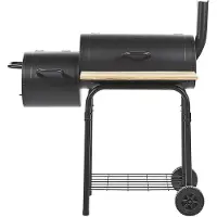 Beliani SATAH - Houtskoolgrill - Zwart - Staal