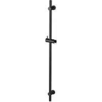 Regn Glijstang 90cm - Mat Zwart - Messing - Kranen, Douchekranen, Douchestangen - 8721042150578 - Kranen, Douchekranen, Douchestangen