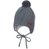 Sterntaler - Kid's Strickmütze Pompon - Muts 41 cm, grijs