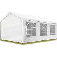 TOOLPORT Partytent 3x6 m, PE 350, wit