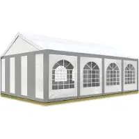 Sonstiges Partytent 4x8 m, PE 450, grijs-wit