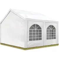 TOOLPORT Partytent 4x4 m, PE 450, wit