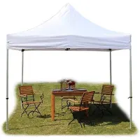 TOOLPORT 3x3 m Easy up partytent PVC, PROFESSIONAL alu 40mm, wit