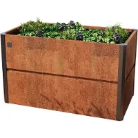 PRIMEYARD 150 x 85 x 77 cm Moestuinbak, cortenstaal, roest look