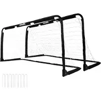 VirtuFit Inklapbaar Voetbaldoel - Voetbalgoal - 90 x 60 cm (set van 2) - Zwart