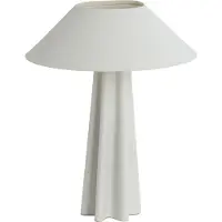 Light & Living Witte schemerlamp Cukai met metalen kap