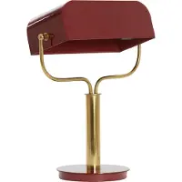 Light & Living Bankierslamp Ayer Bordeaux Met Goud