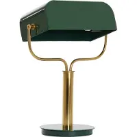 Light & Living Bankierslamp Ayer Donker Groen Met Goud