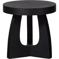 Woood Tala Bijzettafel - MDF Fineer - Zwart - 45x45x45