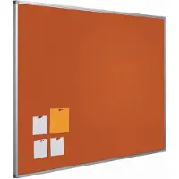 Smit Visual Prikbord bulletin 16mm oranje - 45x60 cm