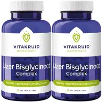 Vitakruid 2x IJzer Bisglycinaat Complex 90 tabletten